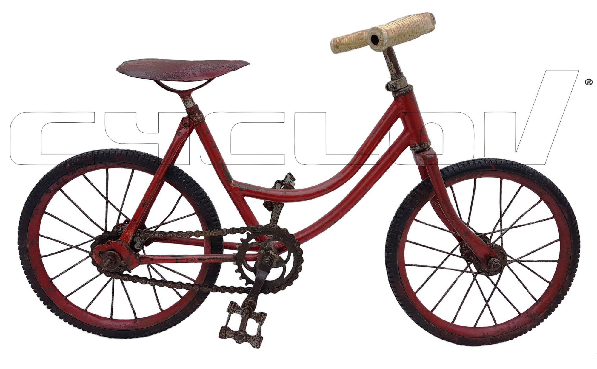 Guidon Vélo Ancien 1900 En Acier Argenté - Pour Vélo De Route/course, Occasion Ayant Vécu